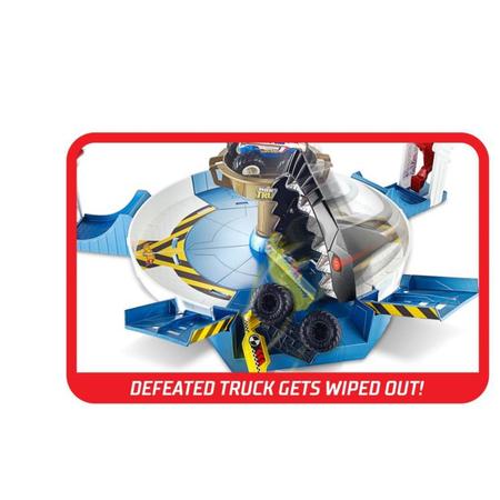 Pista Hot Wheels Monster Trucks Batalha Do Tubarão Mecha FYK14- Mattel  -Doremi Brinquedos