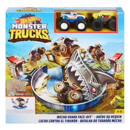 Pista Hot Wheels Monster Trucks Batalha do Tubarão Mecha Mattel - Pistas -  Magazine Luiza