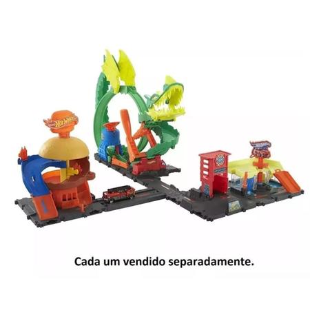 Pista Playset Infantil Posto Corpo de Bombeiros Carrinho e