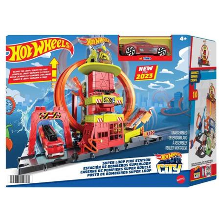 Pistas e Autoramas - Pista Hot Wheels - Posto de Bombeiros Super