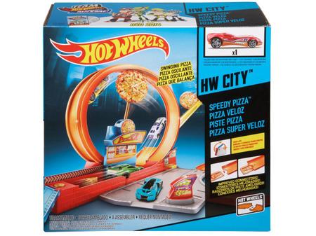 Pista Hot Wheels com Carrinho - Pizzaria Veloz - City - Mattel