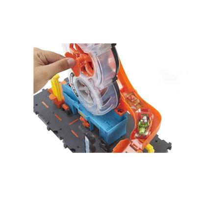 Playset Pista Hot Wheels Super Loja de Pneus - Mattel - Kidverte