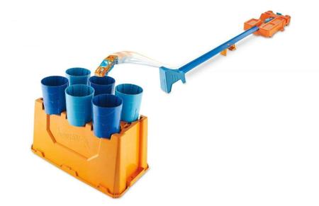 Hot Wheels Track Builder Pista de Brinquedo Caixa Grande De Acrobacias Com  Temática de Fogo