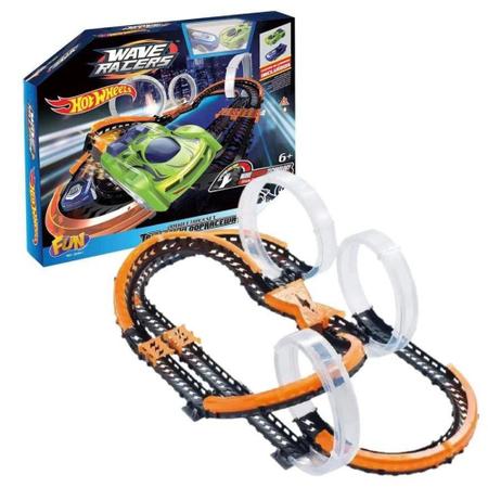 Pista Hot Wheels: Wave Racers Double Track Set Triple Skyloop Race