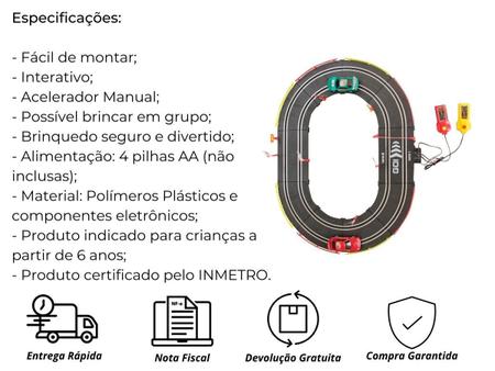 Pista Infantil Com 2 Carrinhos 50 Peças - Importway