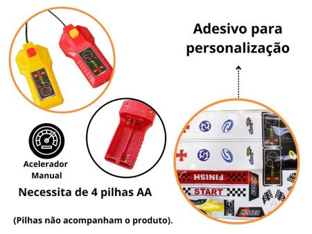 Pista Infantil Com 2 Carrinhos 50 Peças - Importway