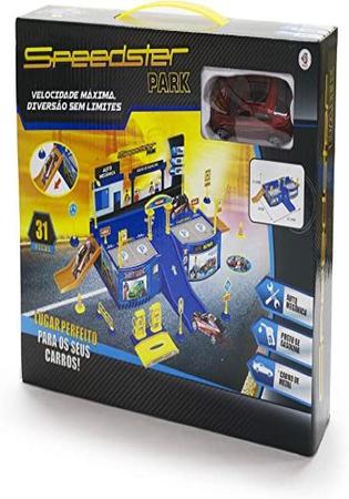 Pista De Brinquedo Carrinhos Speedster Double Park 2 Andares 3 Carrinhos 2 Helicópteros  Polibrinq - PK002 - Pistas de Brinquedo - Magazine Luiza