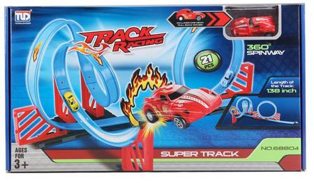 Pista Carrinhos Corrida Looping 360° Lançador Tipo Hotwheels