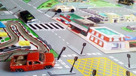 Pista Tapete Hot Wheels Grande Cidade P/ Carrinhos 150cm - Final