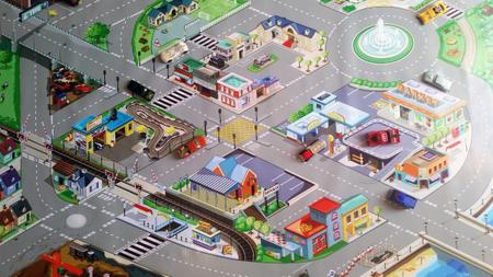 Pista de Carrinho Cidade Grande Desenho Hot Wheels 1x1,5m