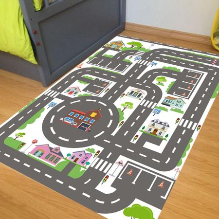 Pista Para Carrinhos Miniatura Corrida Velocidade 100x50cm - Loja PlimShop