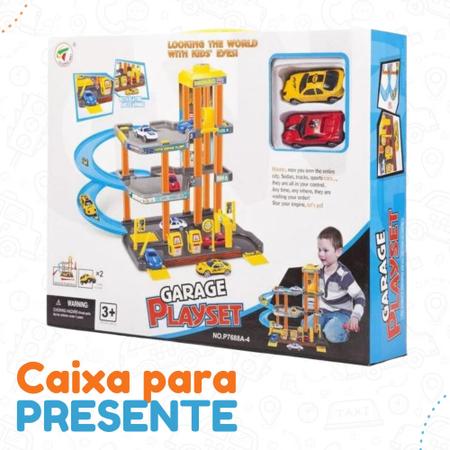 Pista De Carrinho Corrida Infantil Brinquedo Posto Gasolina