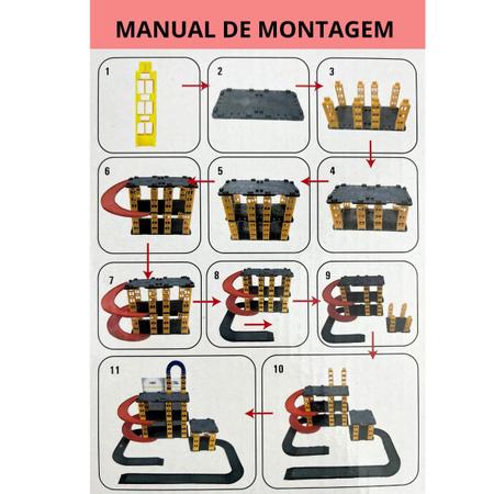 Pista de Carrinhos com 3 Andares Pais&Filhos 67 Peças Pais