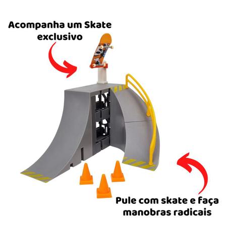 Pista Sk8 Garage Tech Deck - Rampa e Skate de Dedo - Sunny - JP