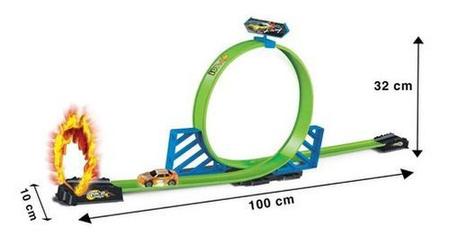 Pista de Carrinhos com Looping Speedster com 4 carrinhos Polibrinq - Pistas  de Brinquedo - Magazine Luiza