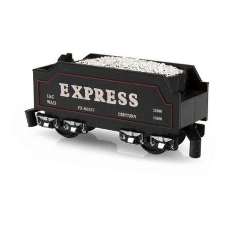 Trem Brinquedo Trenzinho Pista 85,5cm Locomotiva Luz Som Cor Preto