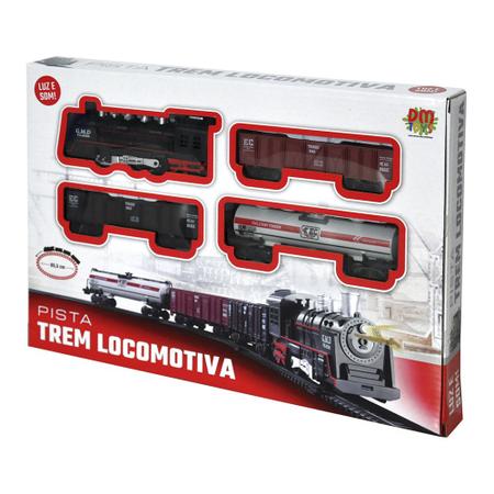 Ferrorama Trem De Brinquedo Com Locomotiva Luz E Som 103,5 C