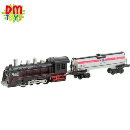 Locomotiva Trem Grande Trilhos 5 Vagões Brinquedo Infantil - DM Toys - Trem  de Brinquedo - Magazine Luiza