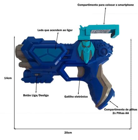 Arma Brinquedo Pistola Para Celular Mobile Bluetooth Jogo Game