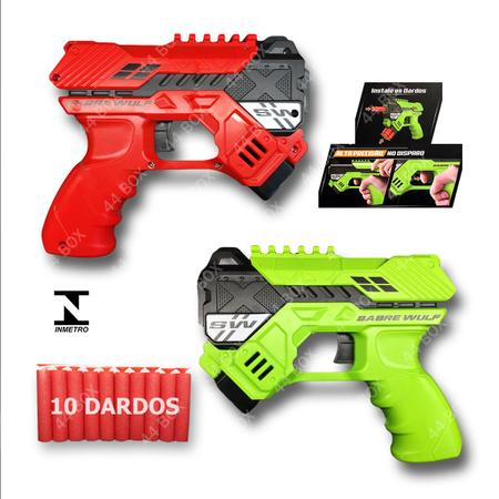 Kits de arma de brinquedo de plástico infantil para dardos Nerf