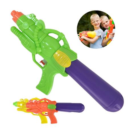 Ditudotem Lança Água Arminha Pistola Alta Pressão Splash Gun Brinquedo  Infantil Menino 36cm Longo Alcance Reservatório Verão Piscina Bel Brink