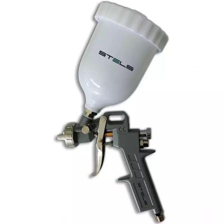 Imagem de Pistola de Pintura 600 ML Tipo Gravidade com Kit de Bocais STELS