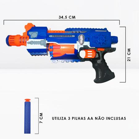 Arma De Dardos Em Estilo NERF + 20 Dardos