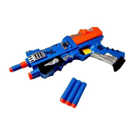 Pistola Lança Dardos Tipo Nerf Com 6 Dardos Brinquedo Ação - Dupari