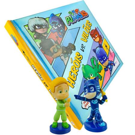 Pj Masks Bonecos Menino Gato e Greg + Jogo Quem Sumiu Grow no Shoptime