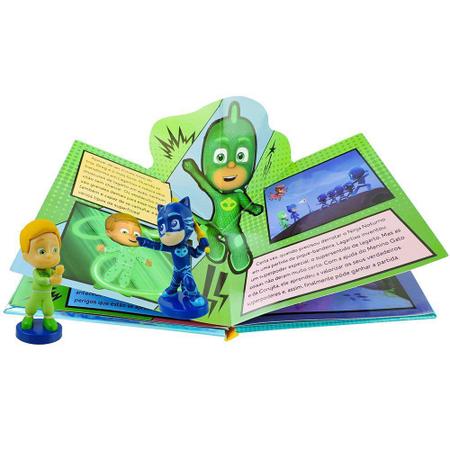 Pj Masks Bonecos Menino Gato e Greg + Jogo Quem Sumiu Grow no Shoptime