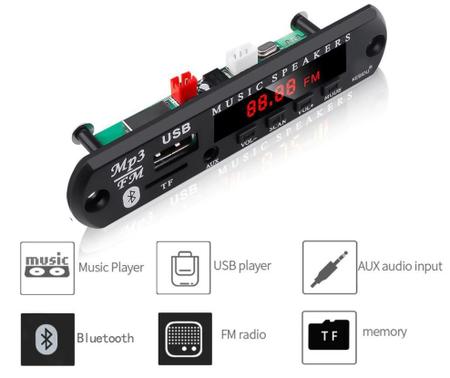 Imagem de Placa Amplificador Digital 2.1 200w Compacto + Bluetooth Mp3