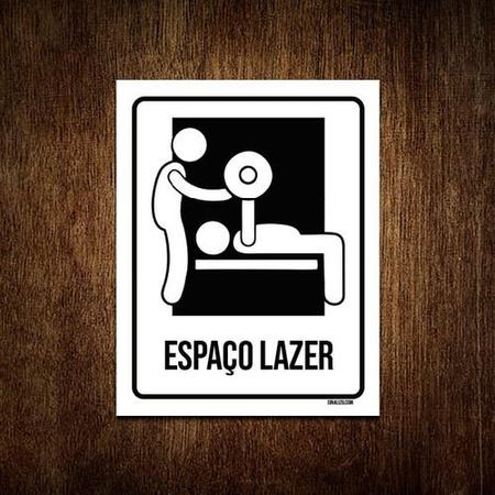 Imagem de Placa Condomínio Ambiente Espaço Lazer Fitness 36x46