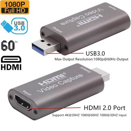 Imagem de Placa de Captura de Vídeo HDMI USB 4k Para Gravação e Transmissão