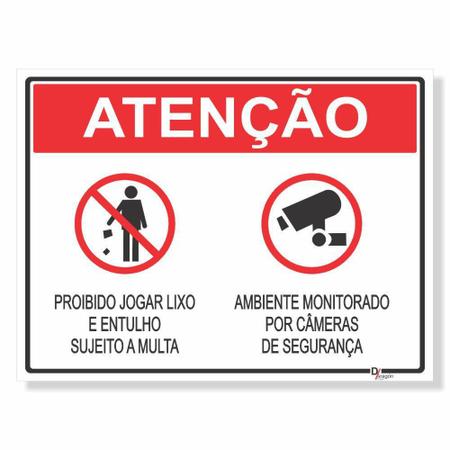 Placa Atenção Proibido Jogar Bola Sinalização Indicativa