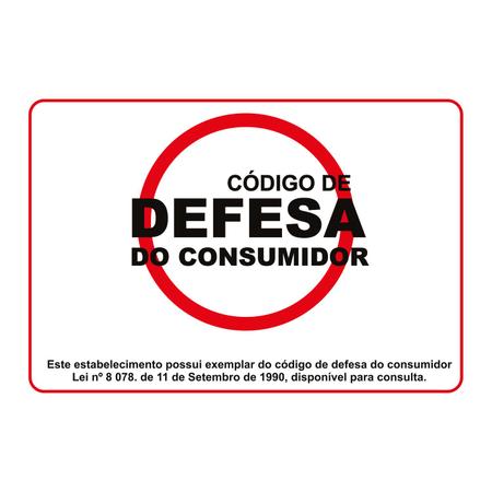 Placa de leis aviso este estabelecimento possui exemplar do código