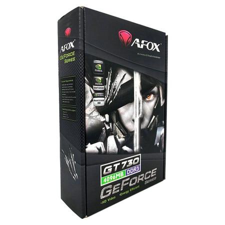 Placa de video afox geforce gt730 4gb hdmi, dvi, vga - Imagem Hitech