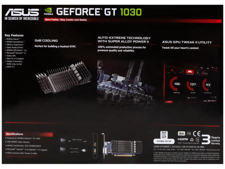 Imagem de Placa de Vídeo Asus NVIDIA GeForce GT1030