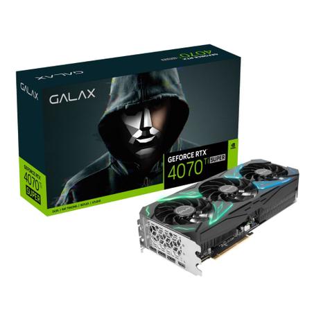 Imagem de Placa de Vídeo GALAX GeForce 4070 Ti SUPER SG 1-Click OC 16 GB GDDR6X, DLSS 3, Ray Tracing - 47UZM6MD6MER