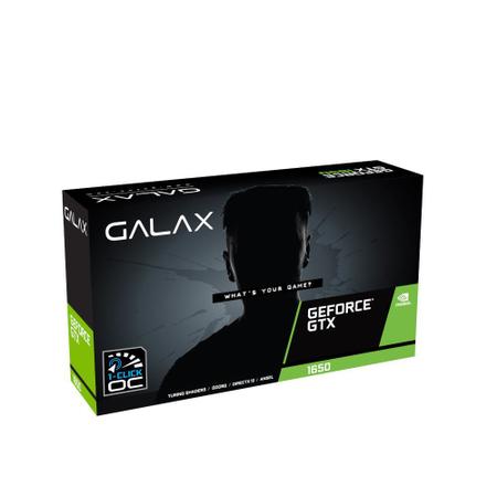 Imagem de Placa de Vídeo Galax GeForce GTX 1650 EX 1-Click OC 4GB 128Bit GDDR6 65SQL8DS66E6