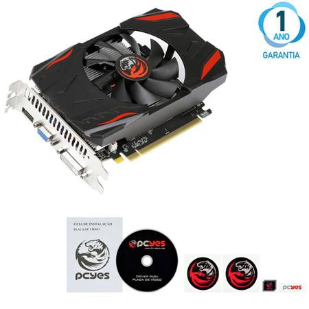 Imagem de Placa de Vídeo Gamer 2Gb GDDR3 128bits AMD Radeon OpenGl 4.5 PCI-E 2.0
