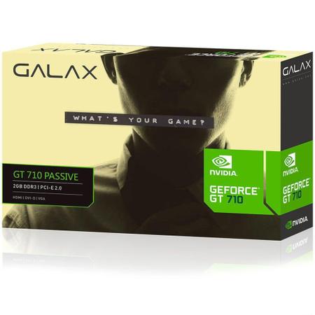 Imagem de Placa de Vídeo GT 710 Passive Galax NVIDIA GeForce, 2GB, DDR3 - 71GPF4HI00GX