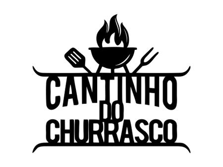 Imagem de Placa Decorativa Cantinho Do Churrasco Churrasqueira