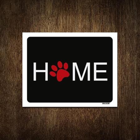 Imagem de Placa Decorativa - Home Cachorro 27X35