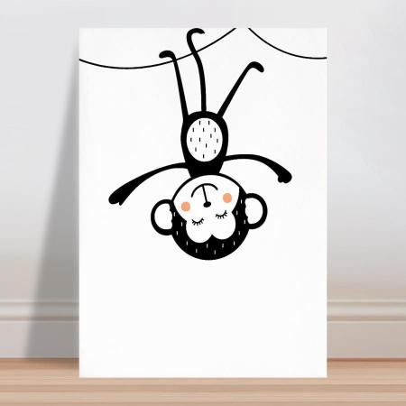 Placa decorativa infantil Desenho Macaco - Wallkids - Placa Decorativa -  Magazine Luiza