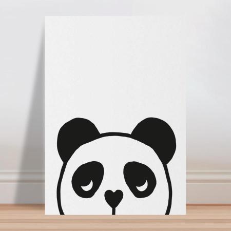 Quadro infantil Bebê Desenho Animal Panda PB