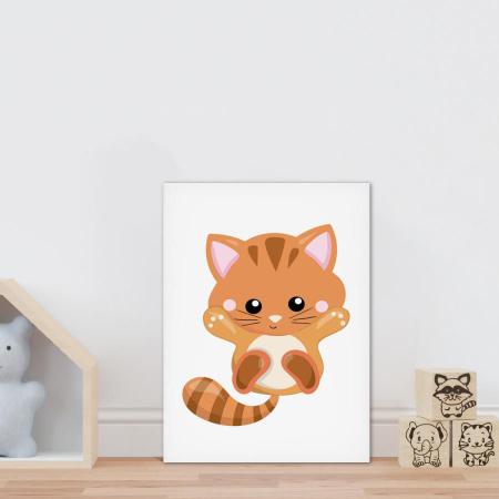 Placa decorativa infantil desenho gato pb - Wallkids - Placa Decorativa -  Magazine Luiza