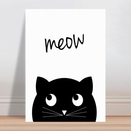 Placa decorativa infantil desenho gato pb - Wallkids - Placa Decorativa -  Magazine Luiza