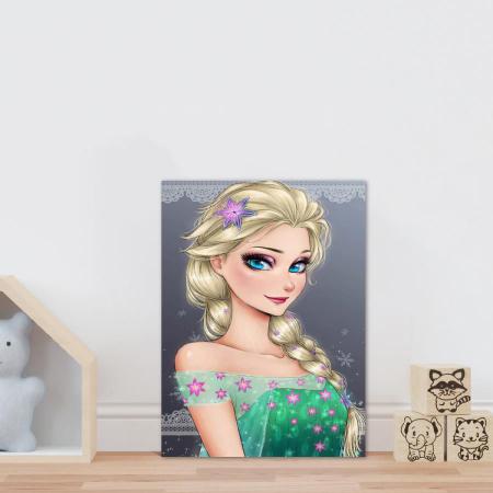 Imagem de Placa decorativa infantil princesa rainha Elsa de Frozen