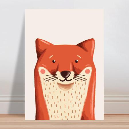 Placa decorativa infantil desenho animal raposa vermelha - Wallkids - Placa  Decorativa - Magazine Luiza