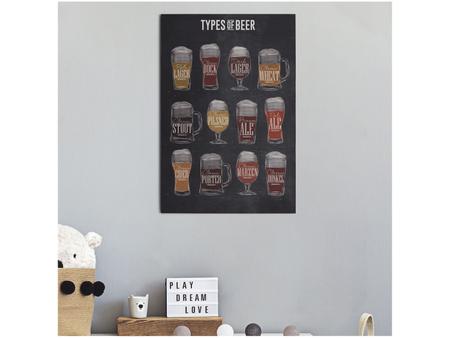 Imagem de Placa Decorativa MDF Open Bar Types of Beer